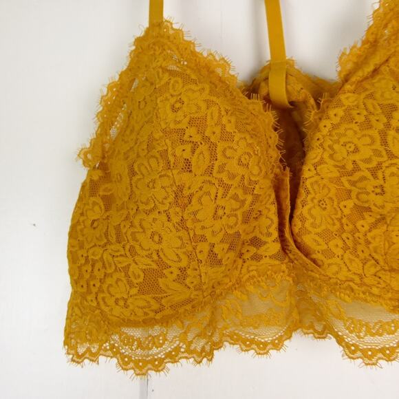 Aerie Bralette Womens SZ L Lace Triangle Back Pullover Lightly Padded NWT - Picture 4 of 11